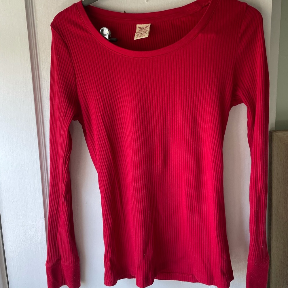 Long Sleeved Ribbed Tee